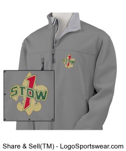 Troop 1 Stow Charcoal Soft Shell Design Zoom